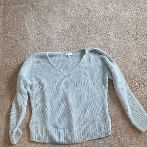 Lucky Brand Women's V-Neck Sweater - Light Teal